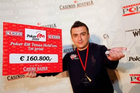 MIHAI MANOLE a castigat turneul de Poker Em de la Baden