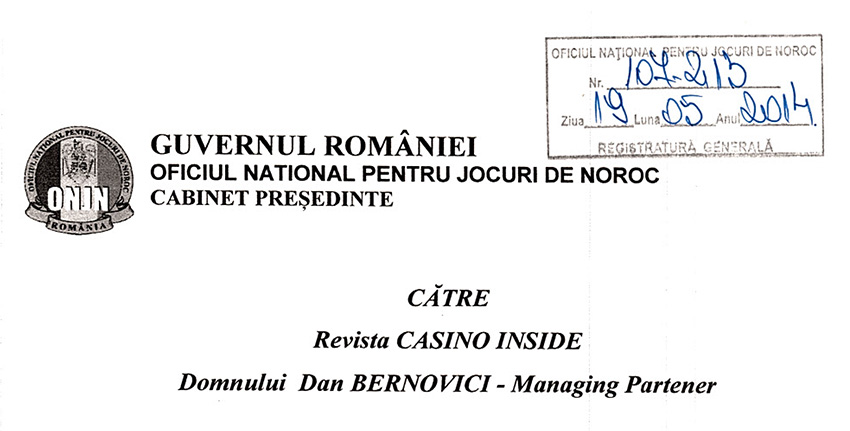 RASPUNSUL ONJN LA PETITIA “STOP NATIONALIZARII GAMINGULUI ROMANESC: NU SUSTINEM INITIATIVA LEGISLATIVA PARLAMENTARA”