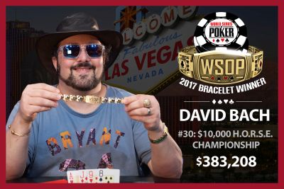 David Bach câștigă a doua brățară la WSOP 2017 și  este la un pas să fie declarat Jucătorul Anului