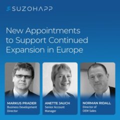 SUZOHAPP – New Appointments to Support  Continued Expansion in Europe