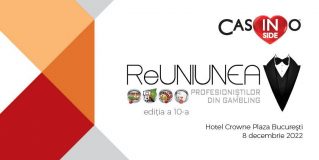ReUniunea Profesioniștilor din Gambling 10 va avea loc pe 8 Decembrie la Hotelul Crowne Plaza din București