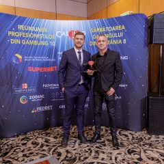 TECH4BET received the award for the MOST SUCCESSFUL LAUNCH OF AN ONLINE INDUSTRY GAME PRODUCER at the ROMANIAN GAMBLING CELEBRATION – Casino Inside Gala Awards